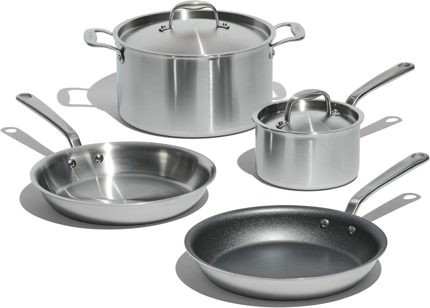 10 Piece set Stainless Pots and Pan Set