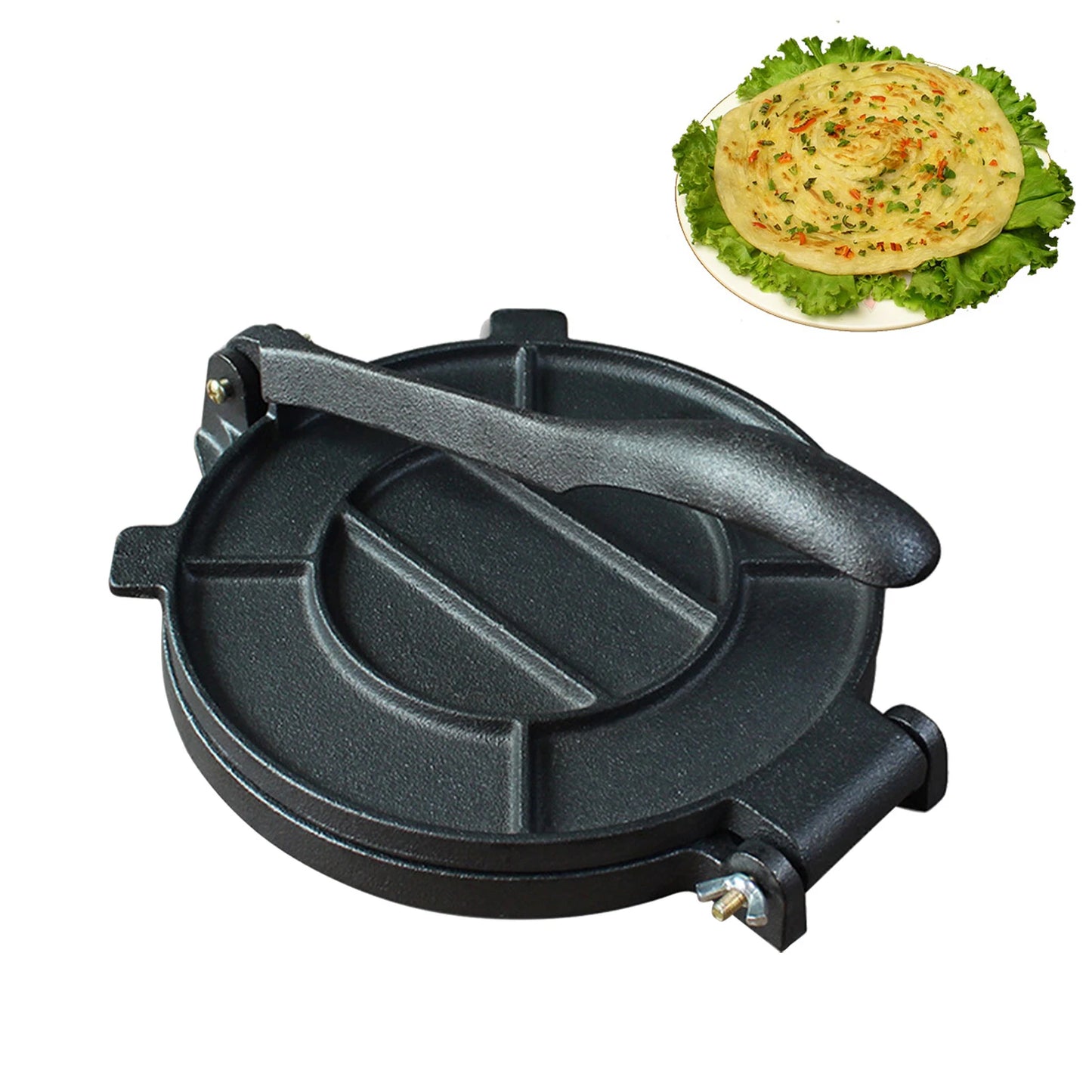 6.49 Inch Cast Iron Tortilla Press Maker Flour Dough Pressing Tools