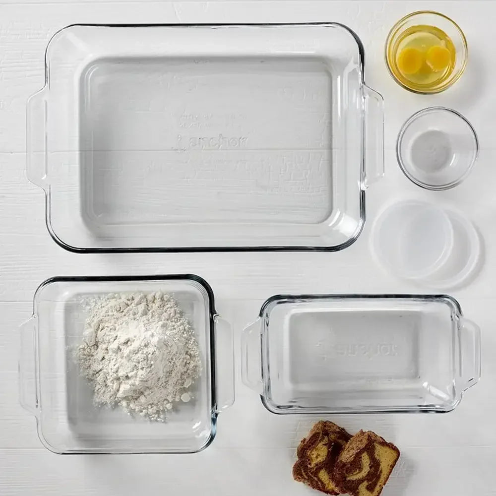 Glass Bakeware Set 7-Piece All-Inclusive Kitchen Essentials